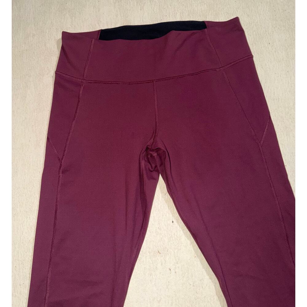 Under armour women’s maroon athletic leggings - Picture 8 of 16